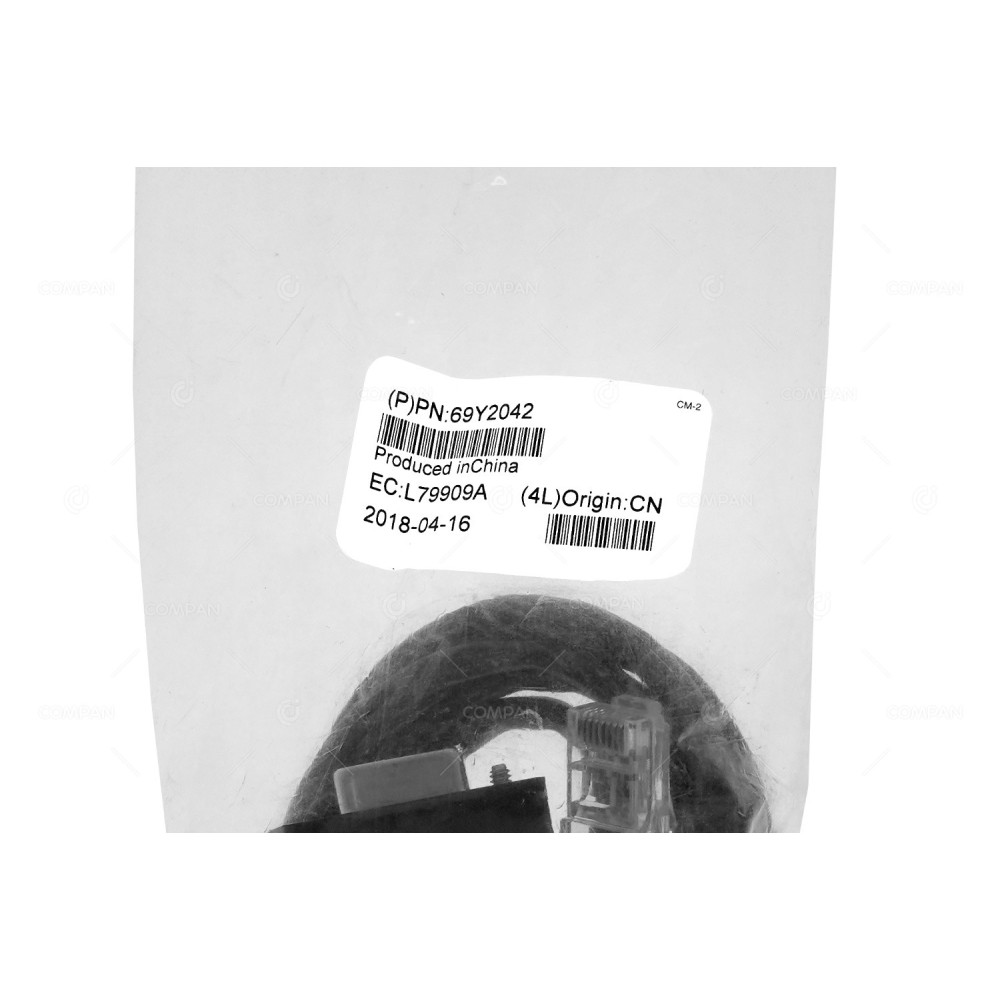 69Y2042  IBM 69Y2042 PDU SERIAL PORT CABLE DB-9 FEMALE TO RJ-45 MALE